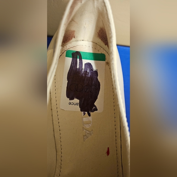 Prada Patent Leather Loafers in Ivory Off White - Picture 7 of 7